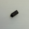 Turmalinkristall, Sch&ouml;rl, schwarz, geschliffen ca.7x16mm, mehr Details: klick