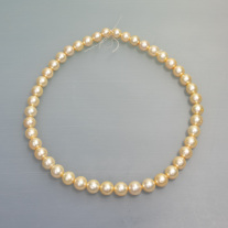 Südseeperlkette golden ca.9,5mm