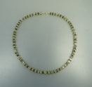 Unikatkette gearbeitet mit 750/- Gold, Mondstein, Peridot, Citrin und Hämatit, mehr Details: klick