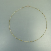 Unikatkette gearbeitet mit 750/- Gold und Rohdiamant