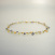 Unikatkette gearbeitet mit 925/- Silber vergoldet, Aquamarin, Peridot, Citrin und Iolith