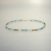 Unikatkette gearbeitet mit 925/- Silber vergoldet, Aquamarin, Turmalin und Apatit