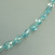 Zirkon Nuggetkette blau ca.6mm