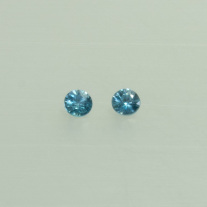 Zirkon Rund facettiert ca.3mm Paar